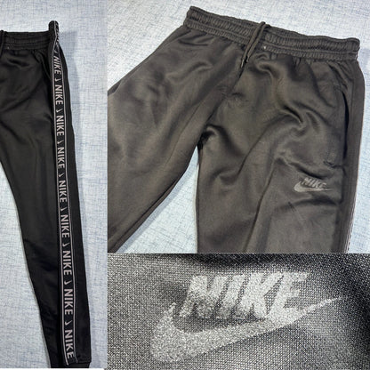 Nike® Black Track Pants Logo-M