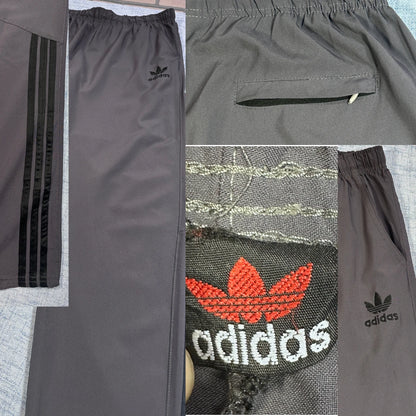 Adidas® Charcoal Track Pants Side Stripe-XL