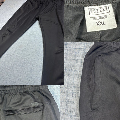 Forest® Black Track Pants Rear Pocket-2XL