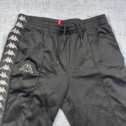 Kappa® Black Track Pants Logo-M