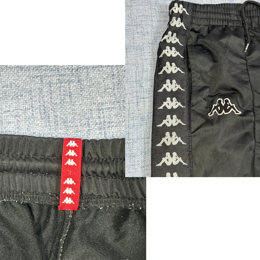 Kappa® Black Track Pants Logo-M
