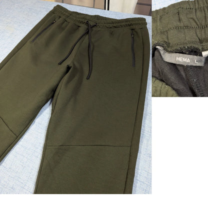 HEMA® Olive Jogger Pants Zippered-L
