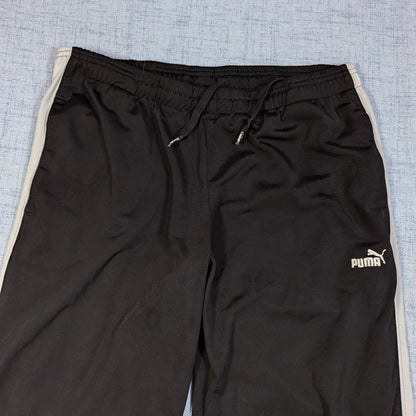 Puma®Black Track Pants SideStripe-L