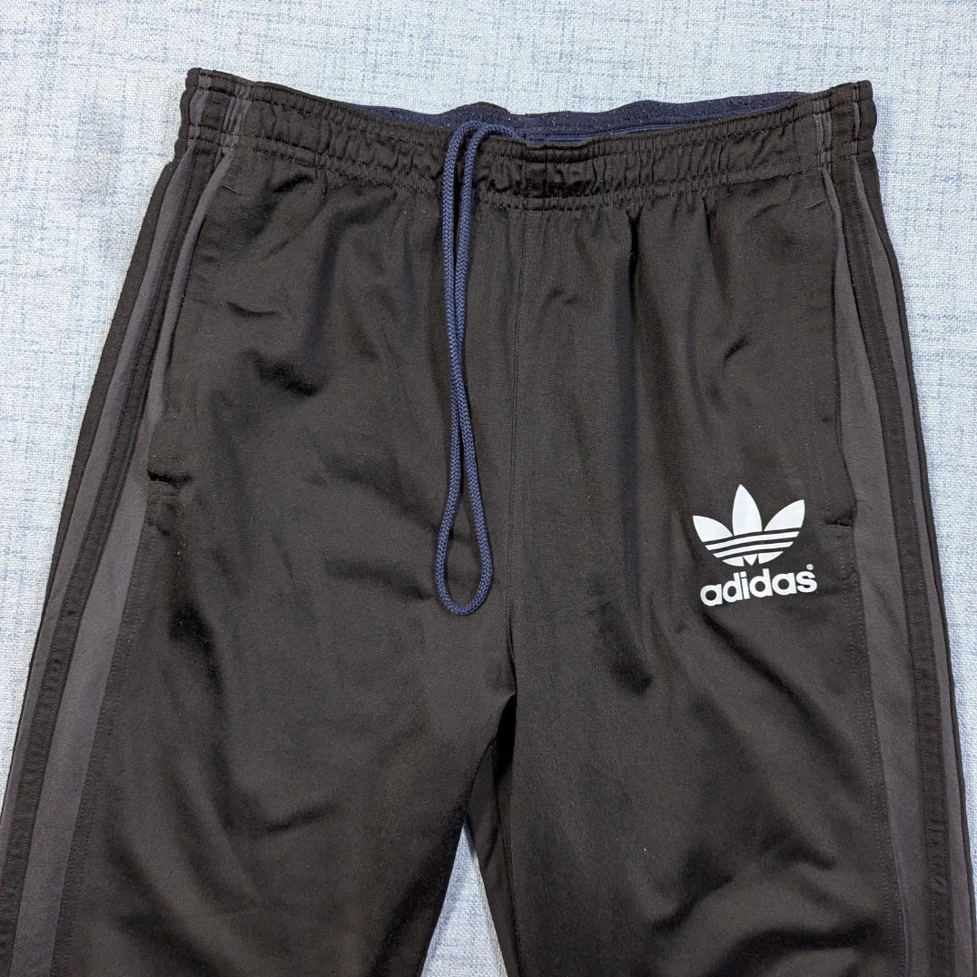 Adidas® Black Track Pants ThreeStripe-M
