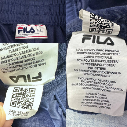 FILA Navy Blue Zip Pocket Joggers-M