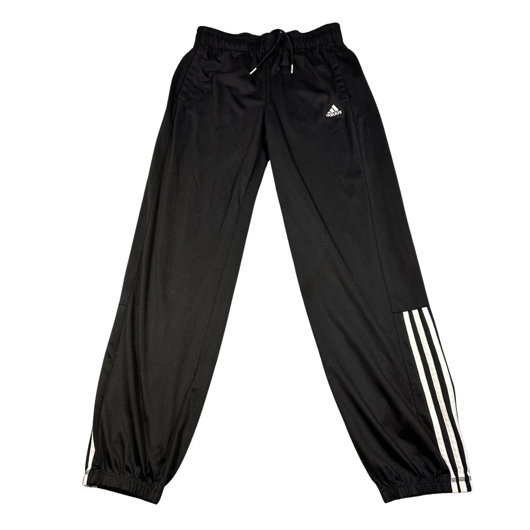 Adidas Black Three Stripe Track Pants-S