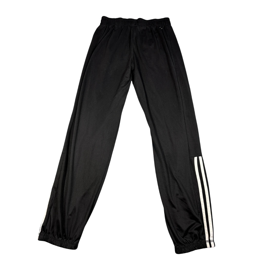 Adidas Black Three Stripe Track Pants-S