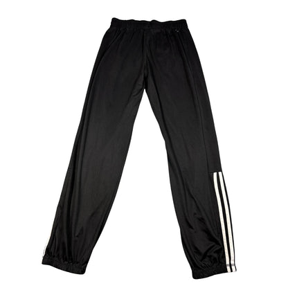 Adidas Black Three Stripe Track Pants-S