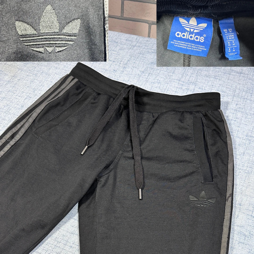 Adidas Originals Black Trefoil Track Pants-M