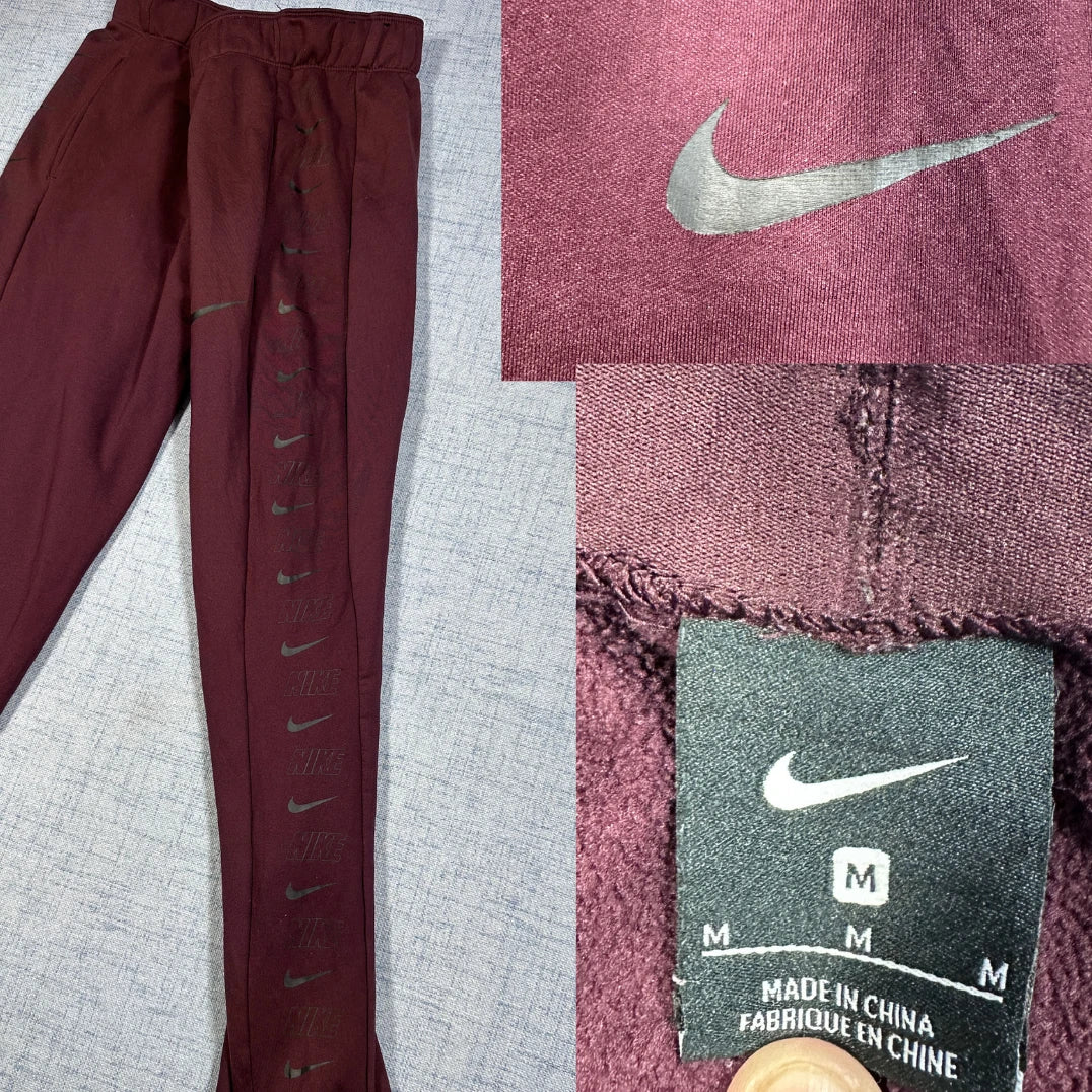 Nike Maroon Repeat Swoosh Jogger Pants-M