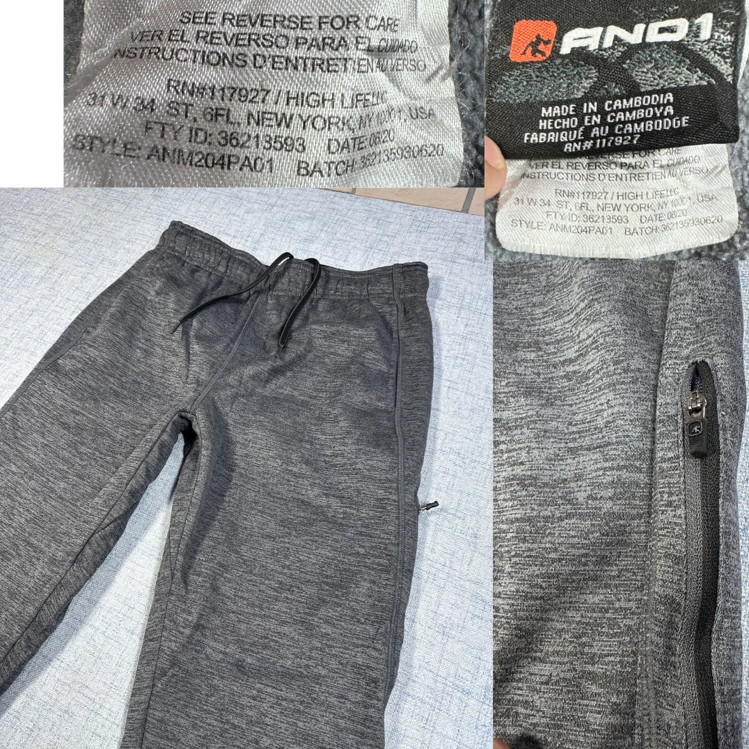And1® Grey Track Pants-M