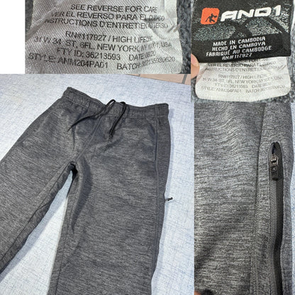 And1® Grey Track Pants-M