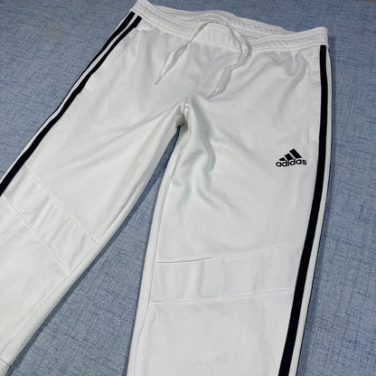 Adidas® White Track Pants Striped-S