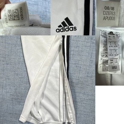 Adidas® White Track Pants Striped-S