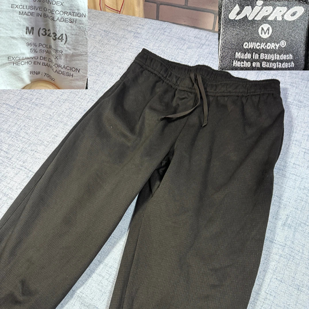 Unipro® Black Track Pants Quick Dry-M