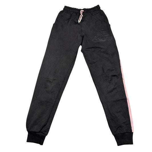 Adidas® Black Track Pants Logo-S