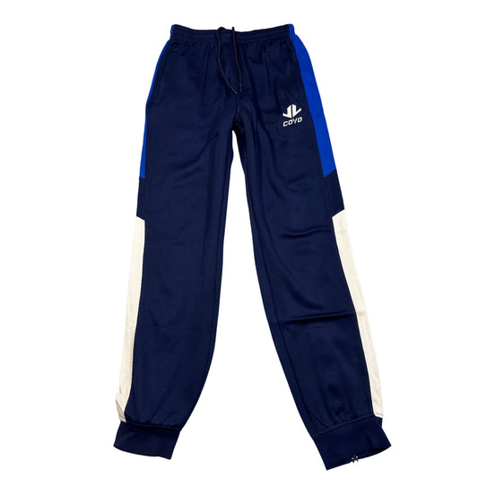 Coyo® Navy Track Pants Zip Hem-S