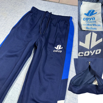 Coyo® Navy Track Pants Zip Hem-S