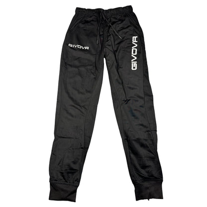 Givova® Black Track Pants Logo-S