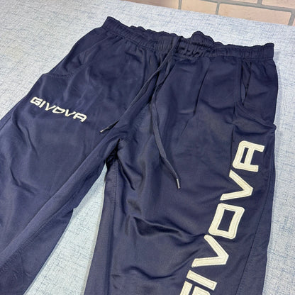 Givova® Navy Track Pants Zip Hem-M