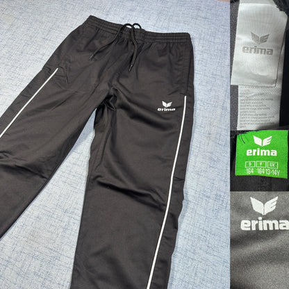 Erima® Black Track Pants Reflective-S