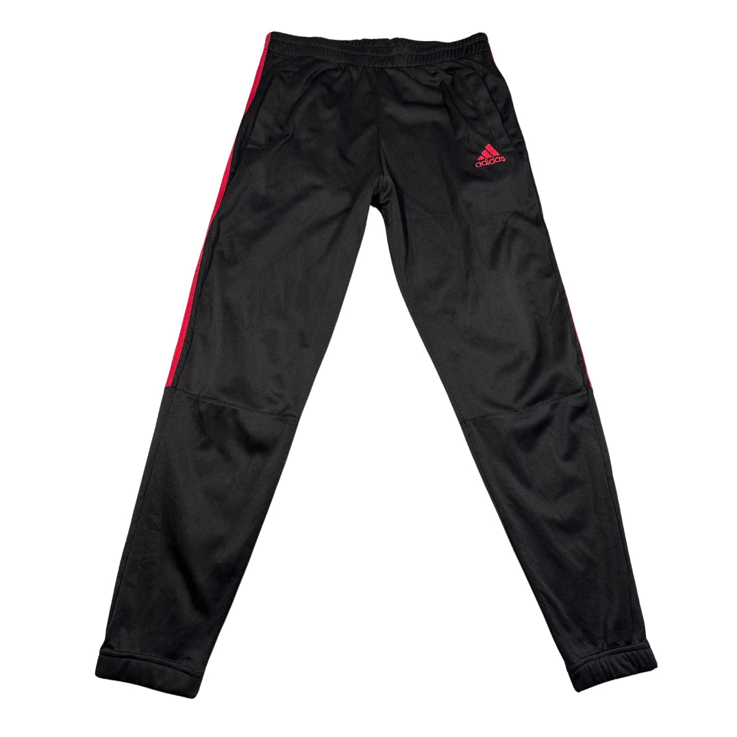 Adidas® Black Track Pants Red Stripe