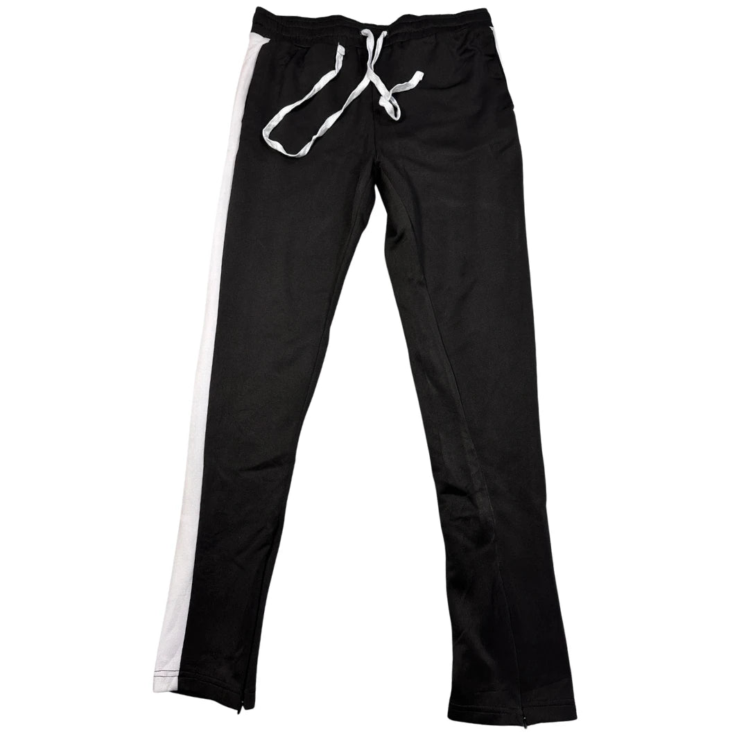 Rue21® Black Track Pants SideStripe-M