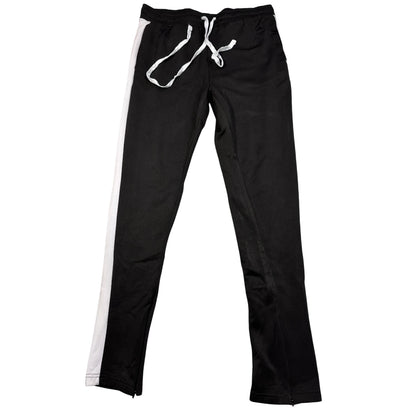 Rue21® Black Track Pants SideStripe-M