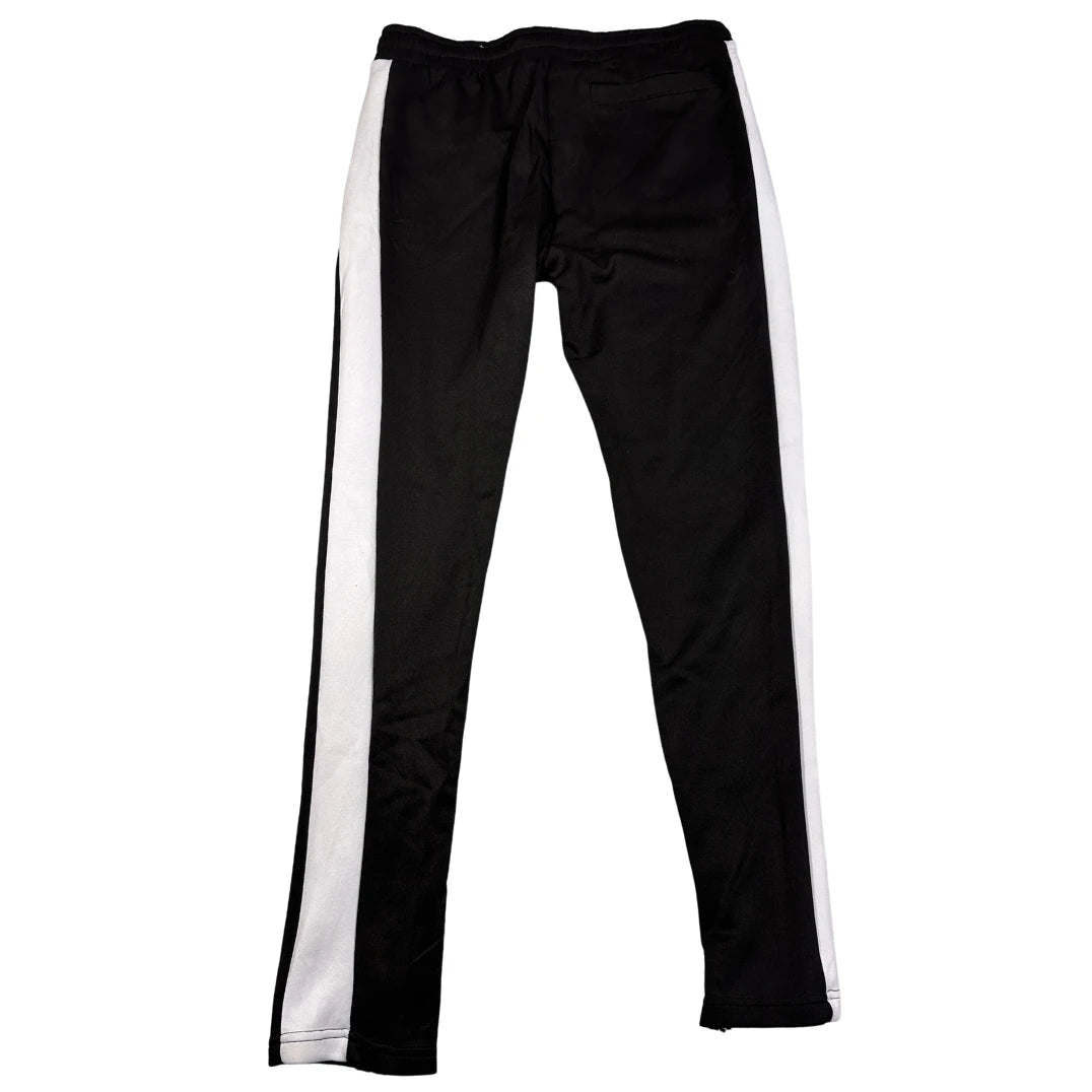 Rue21® Black Track Pants SideStripe-M
