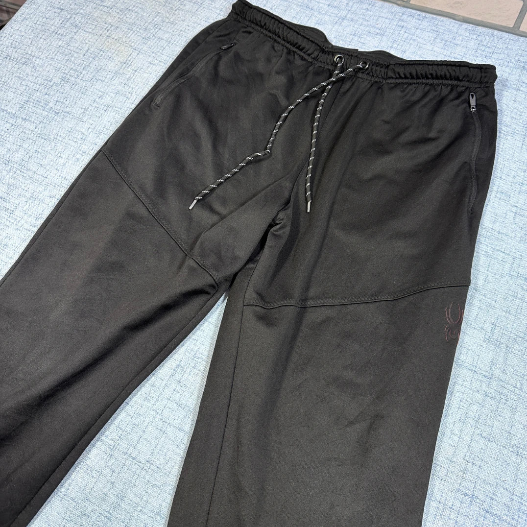Spyder® Black Track Pants Athletic-L