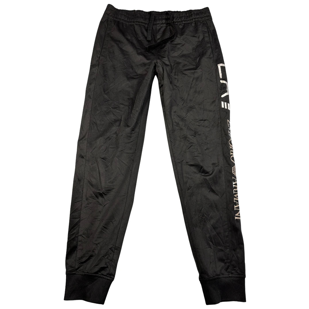 EA7® Black Track Pants Logo-M