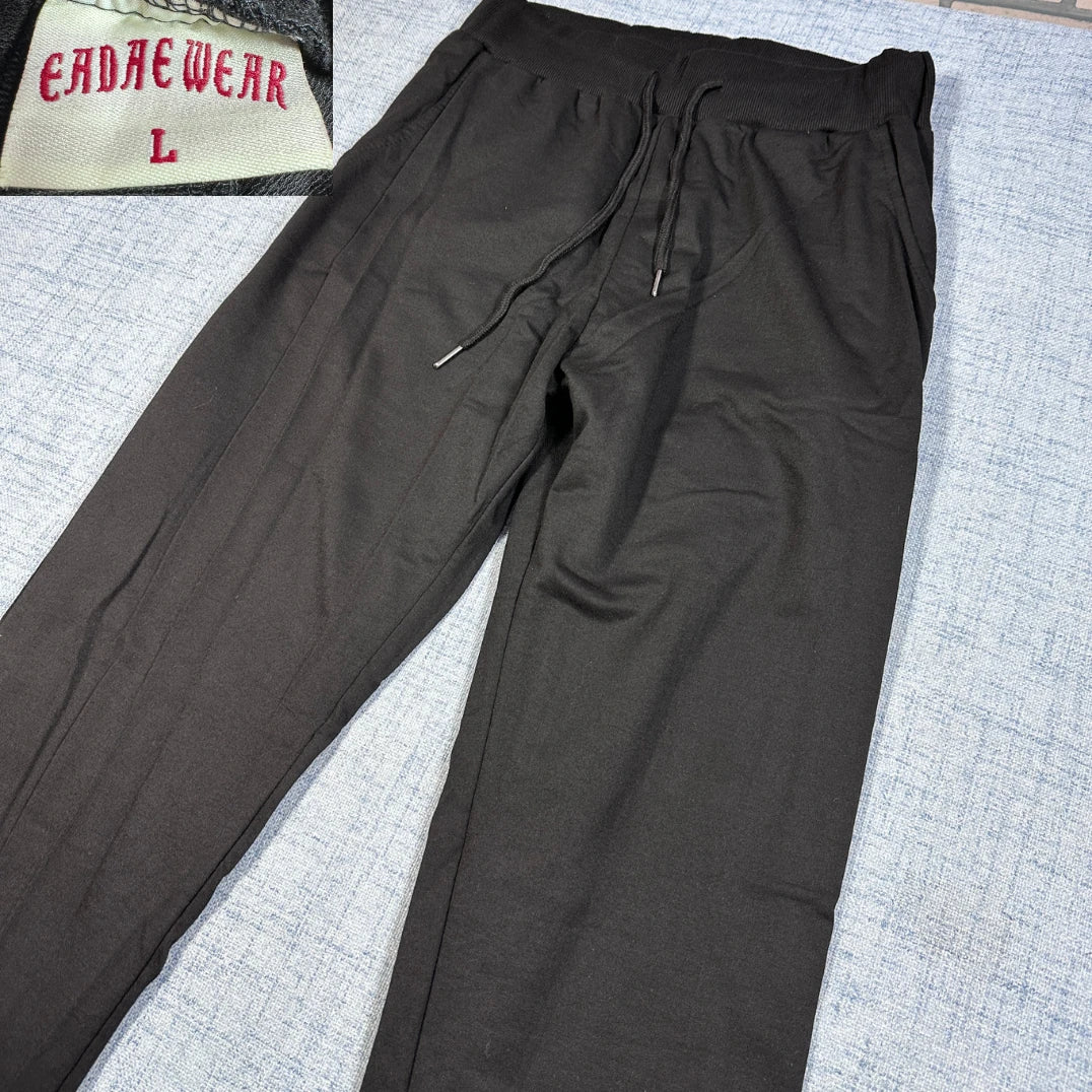 Cadlewear® Black Jogger Pants Drawstring-S
