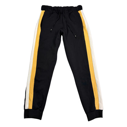 Janina® Black Jogger Pants SideStripe-L