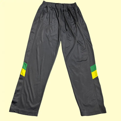 sleek gray track pants are an ideal blend of style and comfort