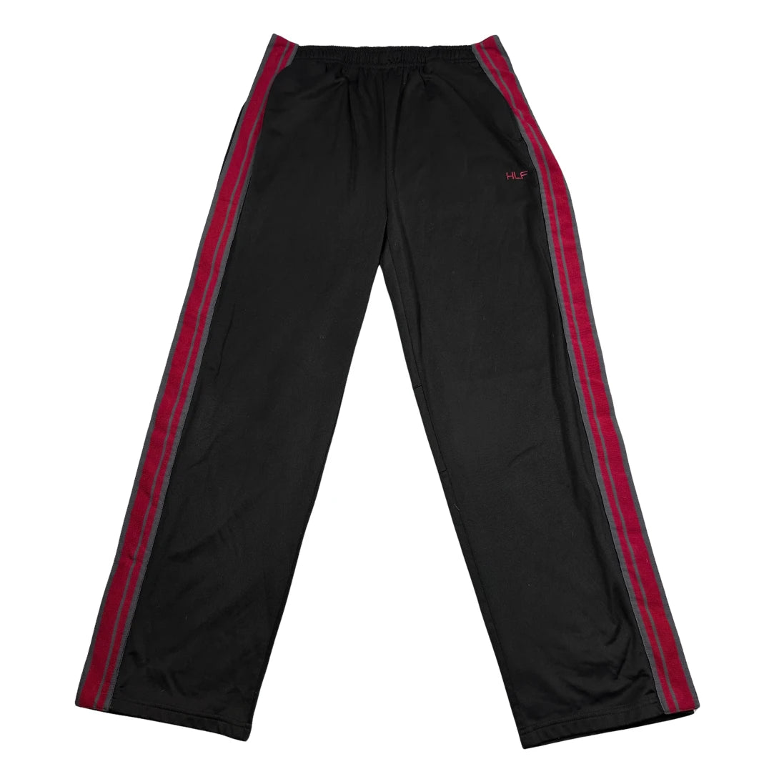 HLF® Black Track Pants Striped-L