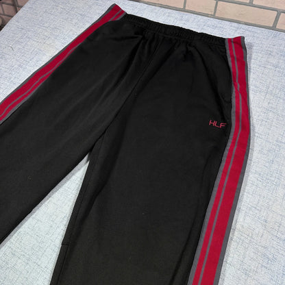 HLF® Black Track Pants Striped-L
