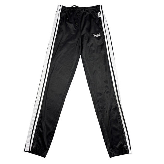 Lonsdale® Black Track Pants Ankle Zip-13 Yrs-XS