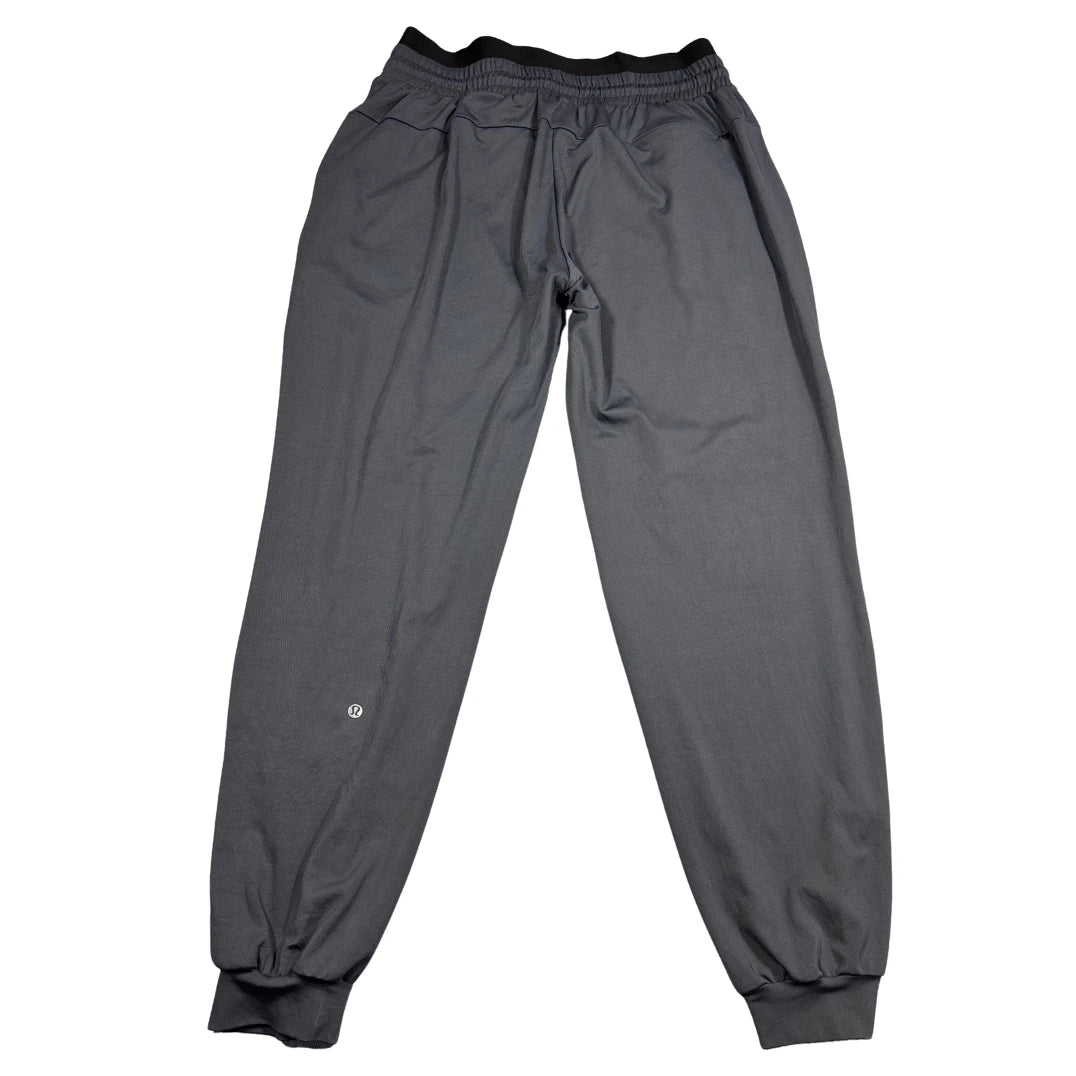 Unbranded Grey Jogger Track Pants Black Stripe-L