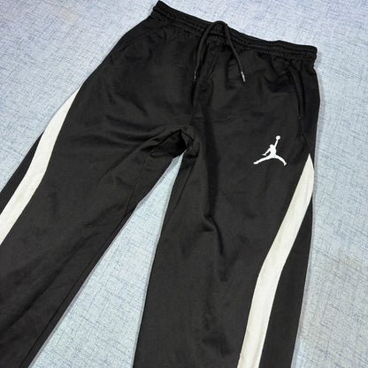 Jordan® Black Track Pants White Side Panel-YL
