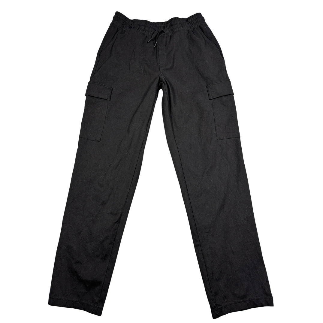 Mondetta® Black Cargo Track Pants Straight Leg-S