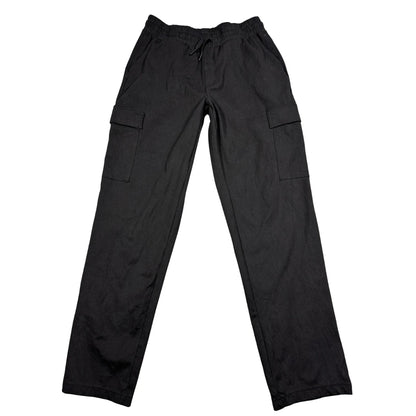 Mondetta® Black Cargo Track Pants Straight Leg-S