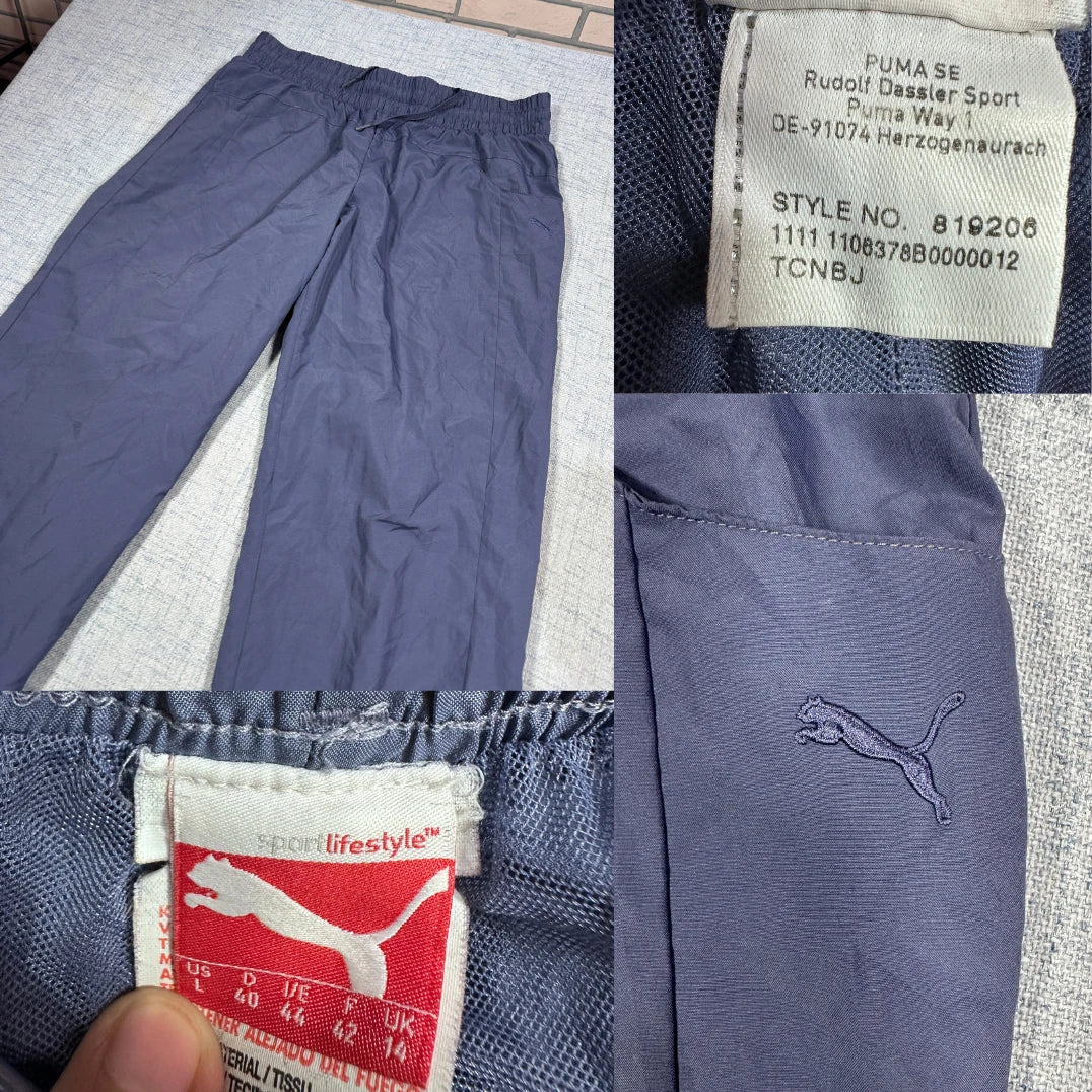 Puma® Navy Woven Jogger Track Pants-L
