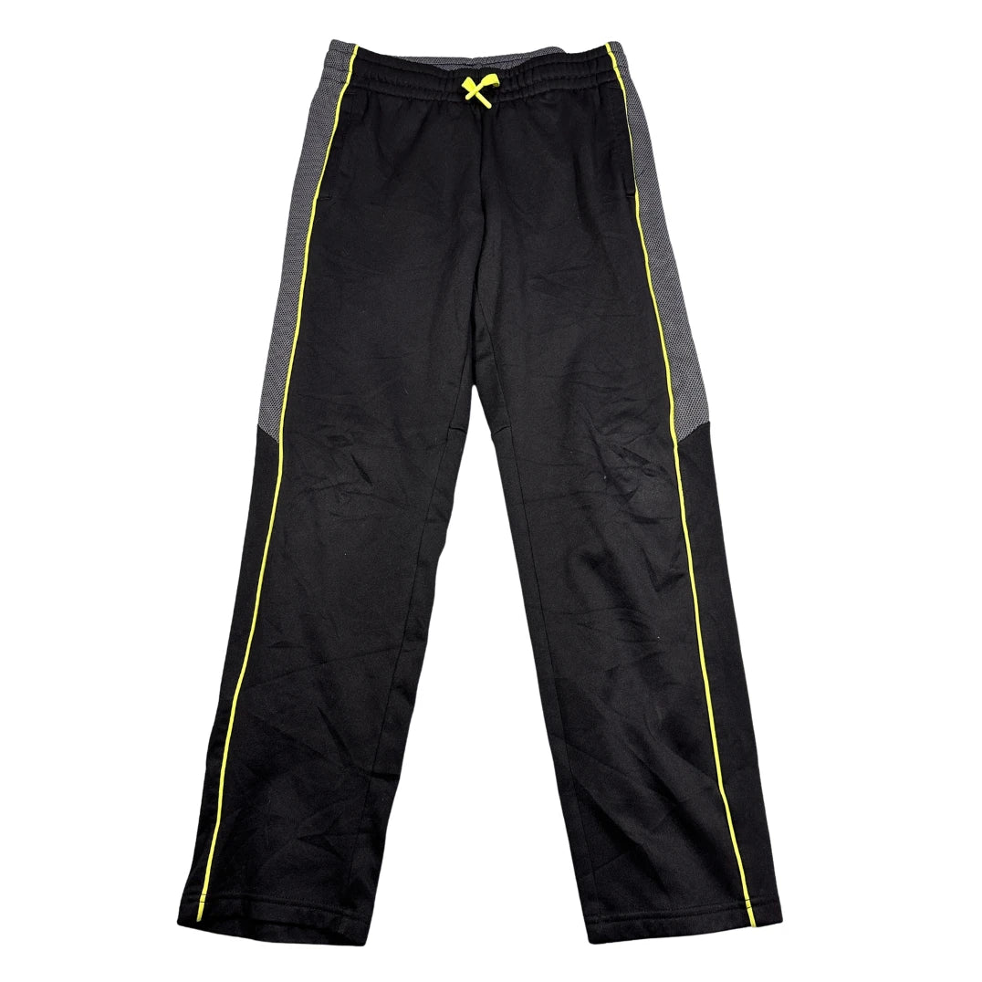 Tek Gear® Black Track Pants Neon Piping-YL