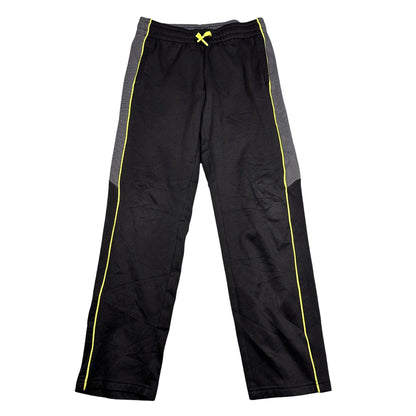 Tek Gear® Black Track Pants Neon Piping-YL