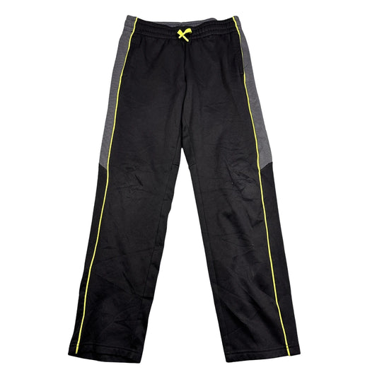 Tek Gear® Black Track Pants Neon Piping-YL