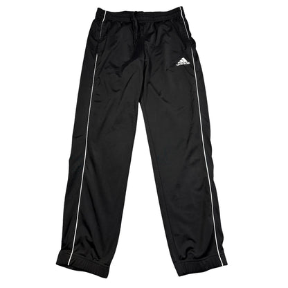 Adidas® Black Track Pants White Piping-M
