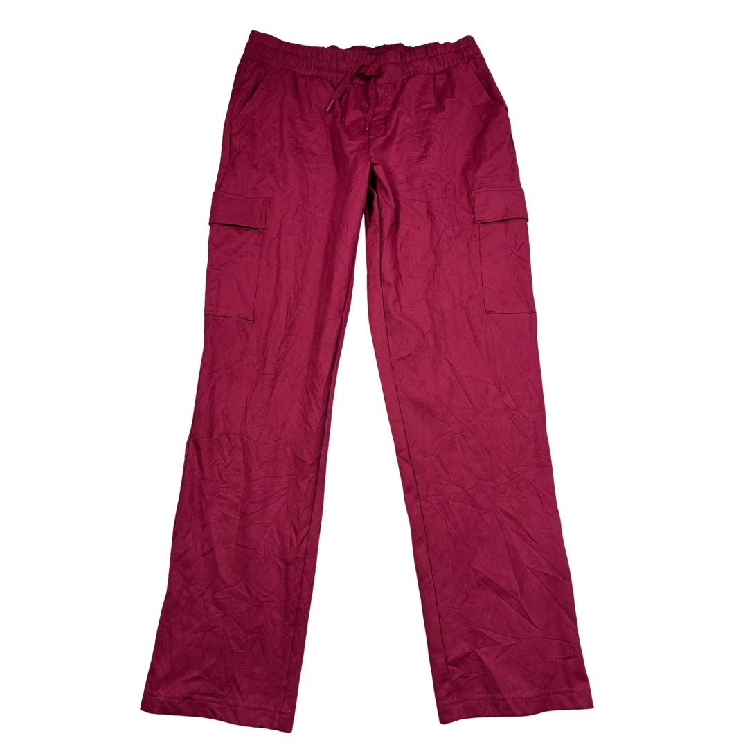 Thrift-and-treasures Burgundy Men's Straight Leg-M men trousers