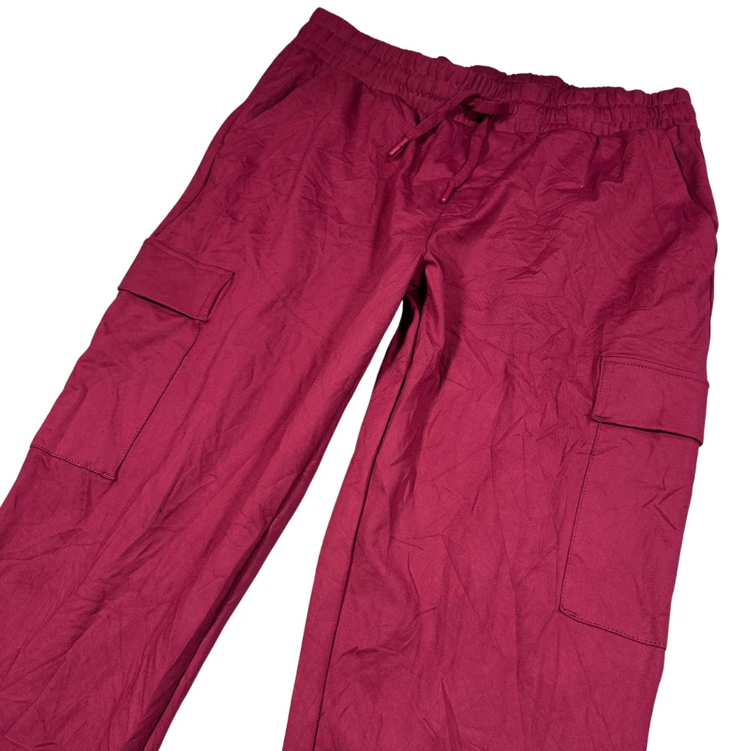 Thrift-and-treasures Burgundy Men's Straight Leg-M men trousers