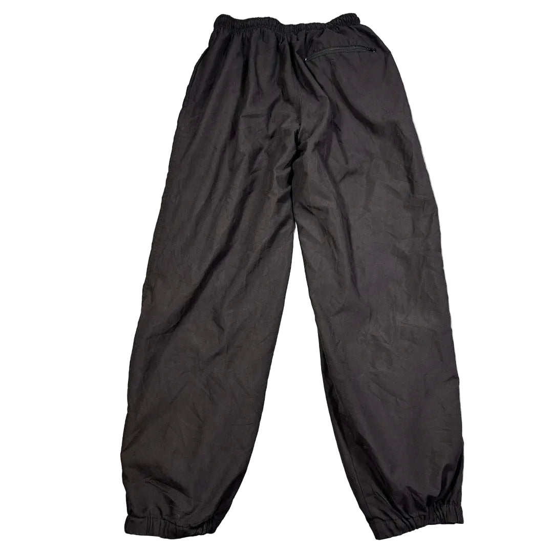 Speedo® Black Vintage Nylon Warm Up Track Pants-M