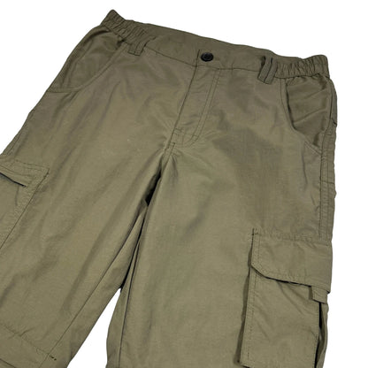 Unbranded Olive Convertible Cargo Hiking Pants Zip Off-S